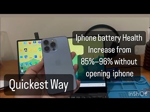 Apple Iphone Battery Heath Increase from 85%-96% without opening iphone X,XS,11,12,13,14,15 pro max
