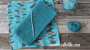 Half Double Herringbone Free Crochet Potholder Pattern