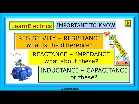 REACTANCE - RESISTANCE – RESISTIVITY – IMPEDANCE – INDUCTANCE – CAPACITANCE – HOW ARE THEY RELATED?