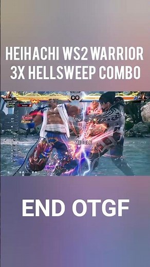 Heihachi Warrior WS2 3X Hellsweep Combo