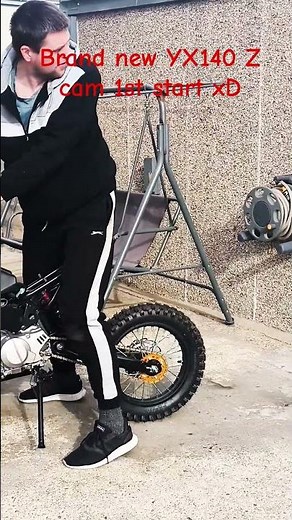 Welsh pit bike ( YX140 Z cam new engine fitted & first start ) - no test drive as no clutch cable :(