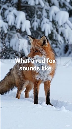 What a red fox sounds like
