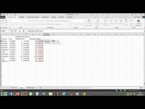 Otimização de carteiras usando o Excel (Markowitz)