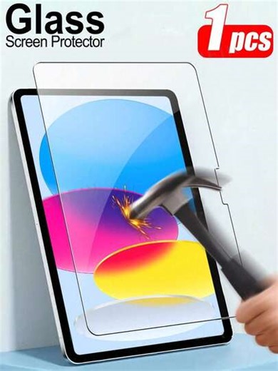 10th/11th Generation Screen Protector, Suitable For 11th Generation/(2025)/11 Inch (A16)/Air/Pro/2024/2025/1/2/3/4/5/6/7/8/9/10/11 Generation/7.9/8/9.7/10.2/10.5/10.9/11 Inch/12.9/13/M2/M3/M4/2016/2017/2018/2019/2020/2021/2022/2023 Models, High Definition Tablet, Compatible With Face ID And Apple Pencil, Scratch-Resistant, High Clarity, Anti-Fingerprint, Easy To Install, Shatterproof, Bubble-Free, Made Of Tempered Glass | SHEIN