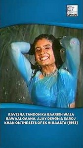Ek Hi Raasta (1993) BTS: Raveena Tandon, Ajay Devgn & Saroj Khan - Ankh Mere Yaar Ki Dukhe