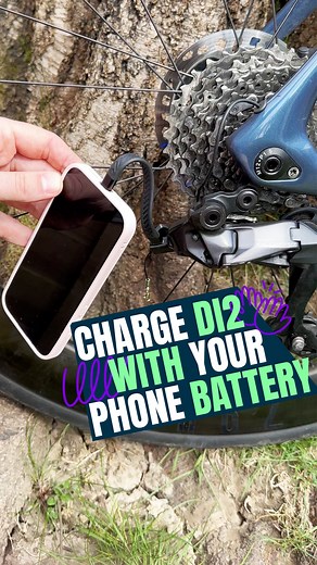 Charge your Shimano Di2 with your phones battery #bikehacks #roadbike #cycling | Spin with Jim
