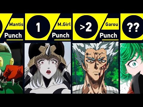 How Many Punches Did Saitama Throw to Defeat ___?