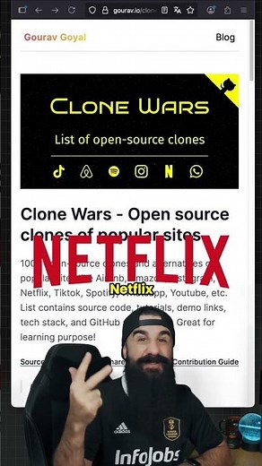 Over 100 clones of famous apps for practicing programming 🚀