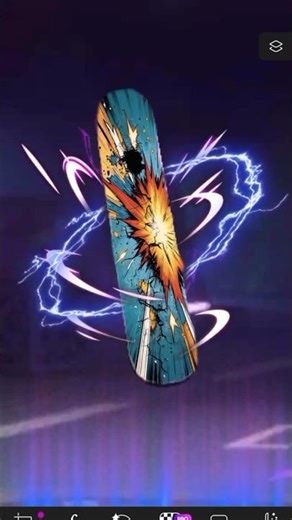 PicsArt Free Fire Creative Skyboard Skin Editing 🔥 #freefire #editing #viral #shorts #photography