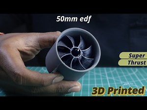 3D Printed 50mm EDF for RC Jet | MT 2204 2300KV Motor