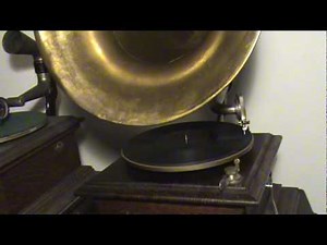 "LOVE ME PHOEBE" 1901 Zonophone Record Played on 1906 ZONOPHONE Concert Grand Phonograph