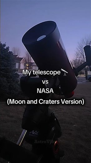 NASA vs My Telescope 🔭 (Moon Craters) 🌕 #shorts #moon #craters #telescope #astronomy