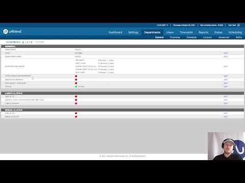 Department General Settings | Support Tutorial | uAttend Software