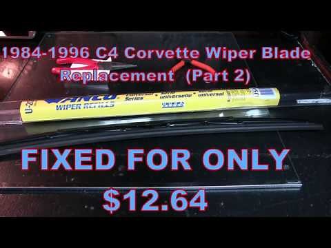 1985 C4 Corvette Wiper Blade Replacement - Part 2: SOLVED with Anco Refills