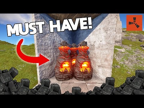 This SETUP makes INFINITE charcoal in RUST ~ Automated Charcoal Smelter