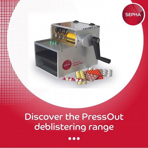 Deblistering machines for recovering tablets and capsules from blister packs | Sepha #shorts