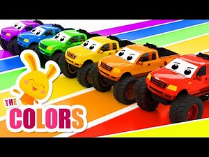 Learn the colors with Monstertrucks! | Titounis