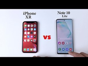SAMSUNG Note 10 Lite vs iPhone XR Speed Test