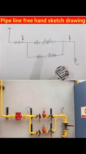 Alam Piping on Instagram: "Pipe line free hand sketch drawing #piping #mechanical #instagram #fabrication #alampipingmagic #engineering #pipingskills"