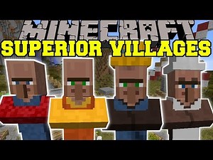 Minecraft: SUPERIOR VILLAGES (NEW VILLAGERS, BUILDINGS, & TRADES!) Mod Showcase