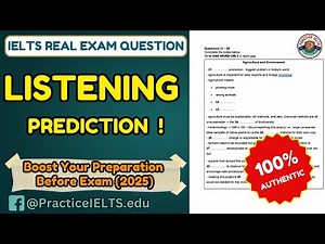 IELTS Listening Prediction Test 2025 with Answers | Practice for Upcoming IELTS Exam