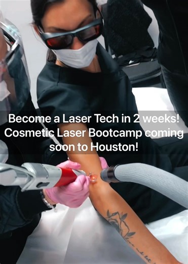 1.4K views · 107 reactions |  Now enrolling for HOUSTON! Become a Cosmetic Laser Technician (NO medical background required)! Learn how to safely perform laser hair reduction, skin rejuvenation, skin tightening, laser tattoo removal, photofacial, and body contouring! 珞 National Laser Institute is the largest and most prestigious cosmetic laser training program in the world. Message us today for next steps! | National Laser Institute - School of Medical Aesthetics | Facebook