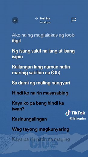 Huli na | Yuridope ft. Skusta Clee #hulina #yuridope #skustaclee #lyrics #music #fyp
