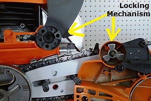 How to Install a Locked Sprocket Plate on a Chainsaw