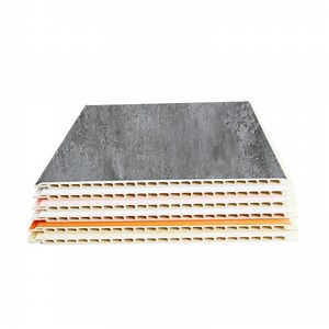 [Hot Item] Premium Quality PVC Wall Panels Wall Cladding Grey Marble and Light Grey 60cm Wide X 2.6m Length Large Size for Bathroom Wall Kitchen Splash Decoration