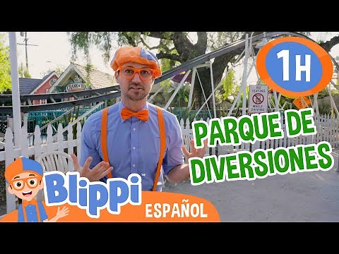 Blippi explora un parque de diversiones 🎢 Caricaturas infantiles | Moonbug en Español - Blippi