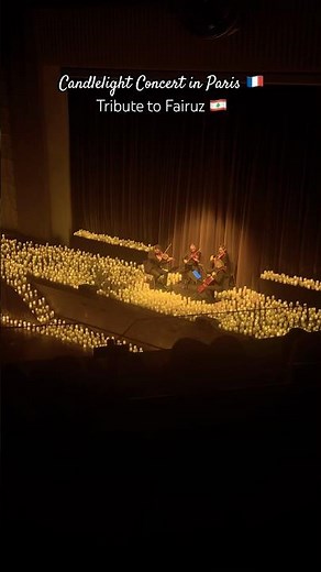 #Candlelight concert in #Paris #France​⁠: tribute to #Fairuz @ENSEMBLEPANAME