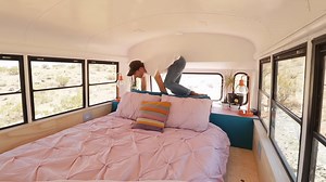 How we built a cozy bedroom in our bus