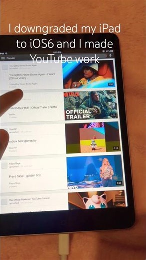 youtube is working on my iPad Mini 1st gen 😀#ios #jailbreak #youtube