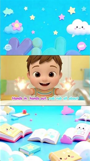 Can you wash your hands like this? || Hand Washing Song for Kids 🫧🎶 #KidsABCJam #shorts