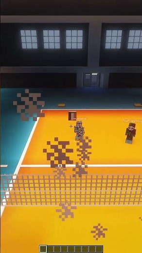SPIKES IN #minecraft #volleyball