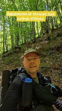 Randonnée et bivouac aux roches d'Orvaz dans le haut Jura ⛰️ #randonnée #bivouac # #montagnedujura