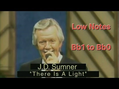 JD Sumner's low notes in "There's A Light" (Bb1 to Bb0)