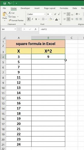 📐 How to Use Square Formula in Excel | Excel Tips & Tricks ⚡💡