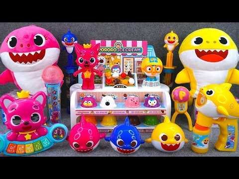 21 Minutes Satisfying Unboxing Baby Shark Ice Cream Toys Playset Collection ASMR