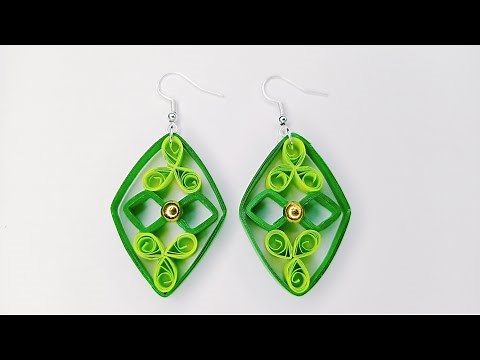 How to Make Quilling Earrings / Quilling Jewellery Tutorial