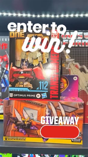 Rollin Out on Instagram: "ITS GIVEAWAY TIME Enter for your chance to win SS Transformers One Optimus Prime and Transformers The Movie Kickback to enter follow the steps below : 1-Follow my instagram account and YouTube account 2-Comment two transformer fans or someone who needs to be introduced to Transformers 3-Share this to your story and tag me @bumblebeeandspikeandcarly87 Giveaway ends Jan 9 2026 This giveaway is of my own and no affiliation with instagram #giveaway #transformers #collection