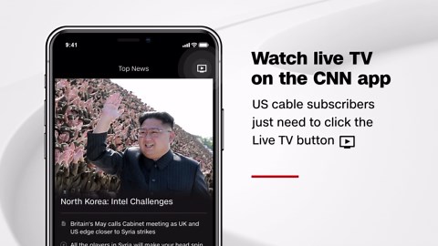 Watching CNN Live in the app