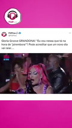 E esse encerramento do "Música Boa Ao Vivo" da Gloria Groove? | POPline