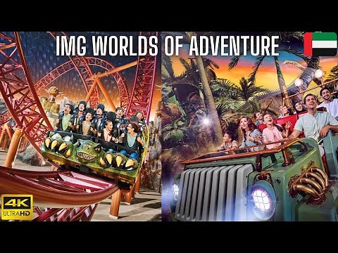 IMG Worlds of Adventure: Dubai's 🇦🇪 Largest Indoor Theme Park | Best Rides Complete Tour | 4K