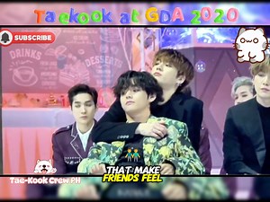 Taekook meeting Pengsu at GDA 2020 #taekook #taekookmemories | Tae-kook Crew PH