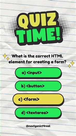 Test Your Web Development Skills 💻 #HTML #WebDevelopment #CodingQuiz #coding #frontendcourse #quiz