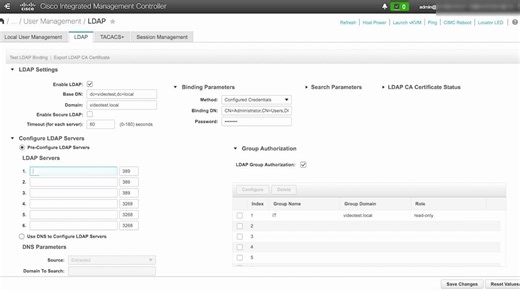 Configure Secure LDAP on UCS-C Series - Cisco Video Portal