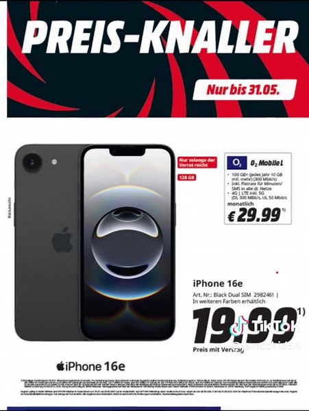 Ab morgen krasser Angebot nur in @MediaMarkt Hamburg-Altona mit #o2 sim Karte 100gb Internet تخفیف جذاب با گوشی و سیم کارت