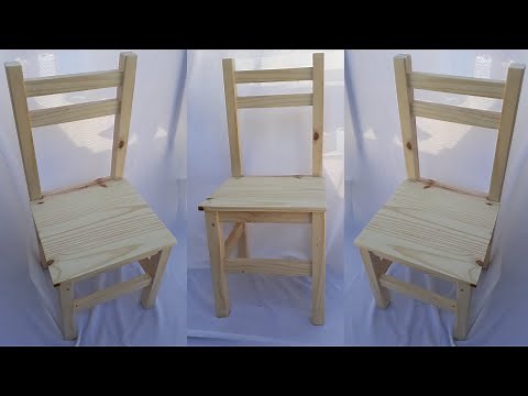 Cómo Hacer Sillas de Pino Fáciles y Rápidas | Carpintería Paso a Paso