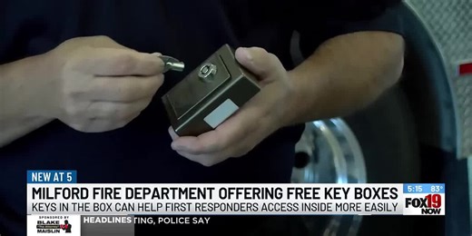 Milford fire department offering free key boxes